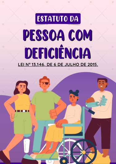 Capa do material Estatuto da Pessoa com Deficiência